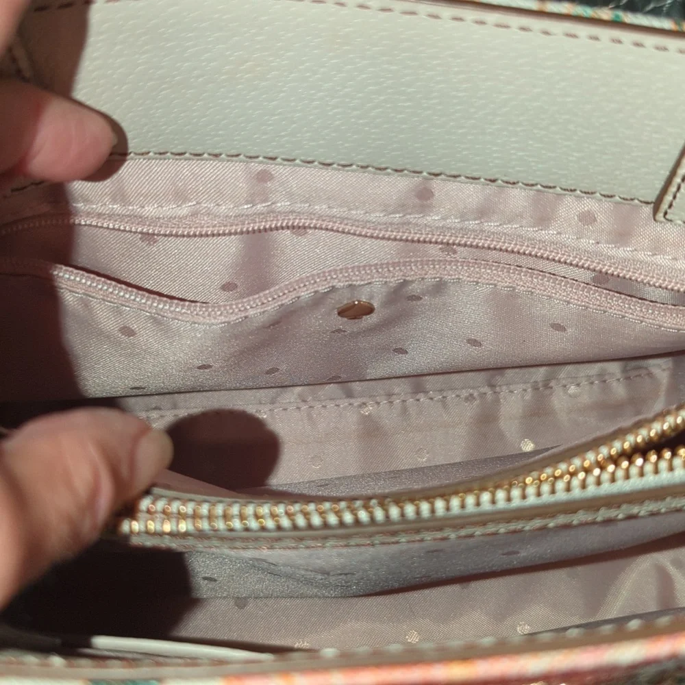 Kate Spade Floral Purse with a removable crossbody strap - Picture 6 of 13